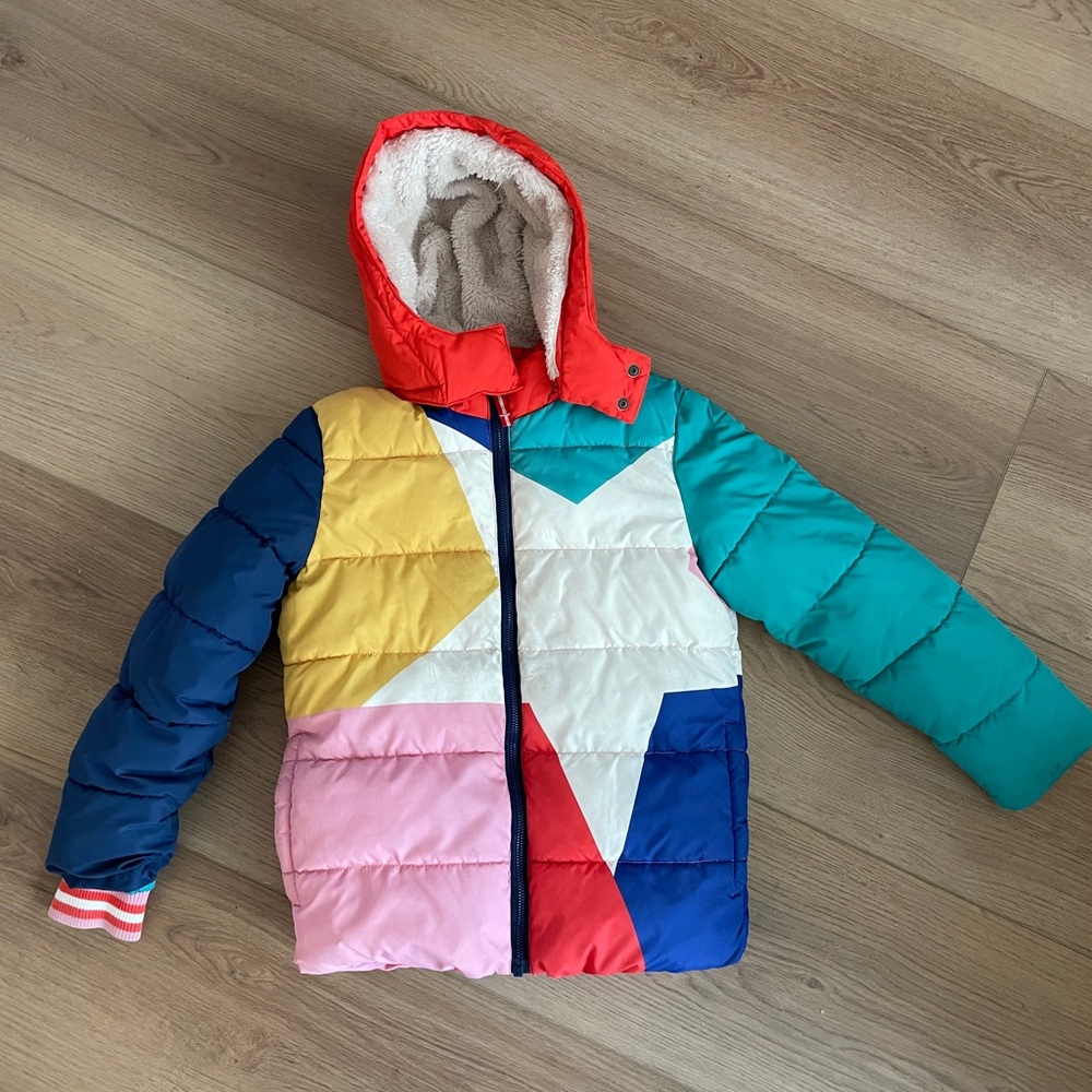 Mini Boden Sherpa-Lined Puffer Jacket
